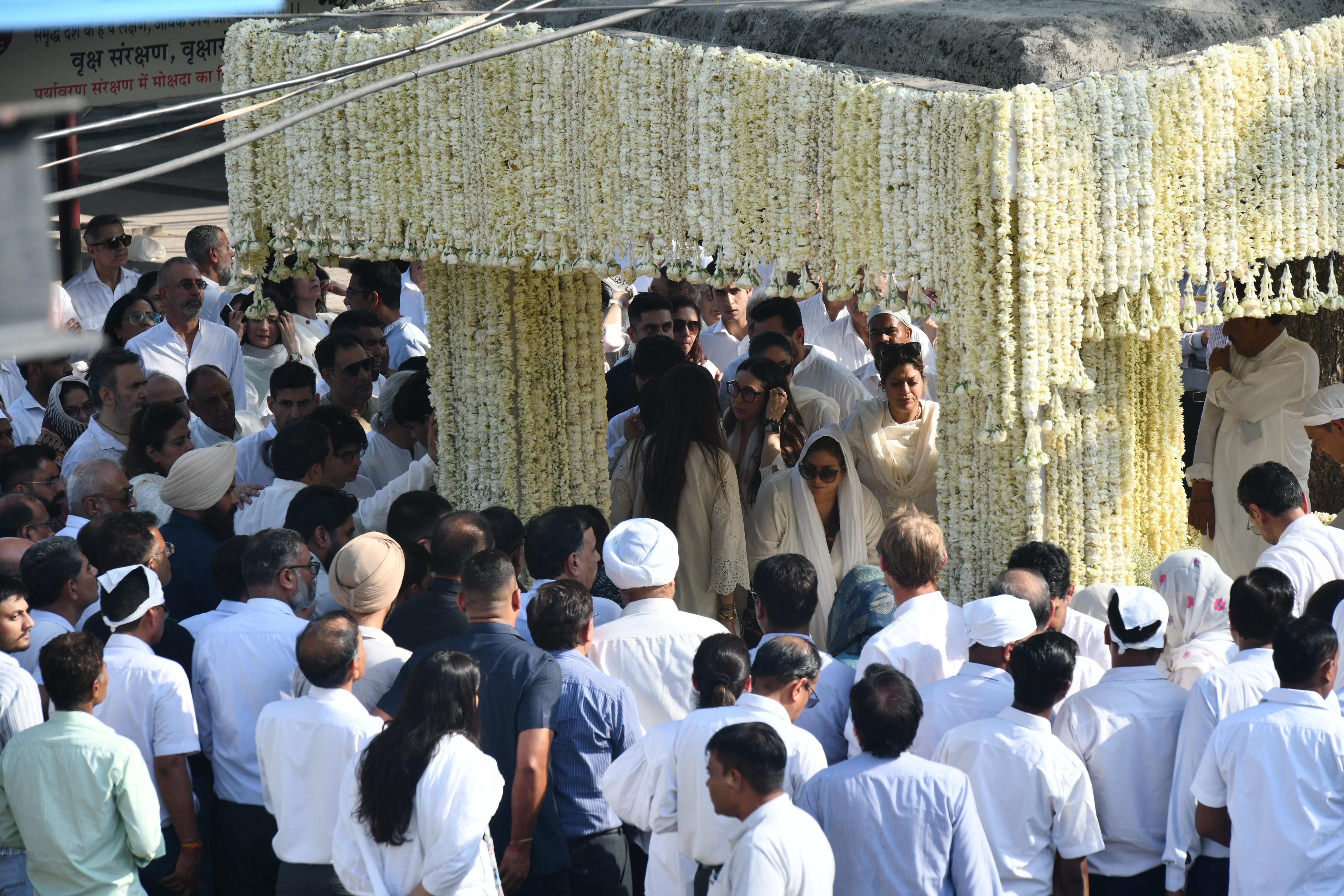 Following his passing away, his mortal remains were brought to India, where his last rites were held in  Delhi today. 